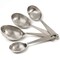 Shetler's Measuring Scoop Set, Durable 4-Piece Stainless Steel Spoon Set for Accurate Measurement of Dry and Wet Ingredients, for Baking and Cooking